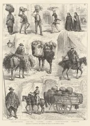 Sketches in Santiago, the Capital of Chile
